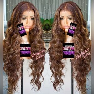 Human Hair Blended Lace Front Wig